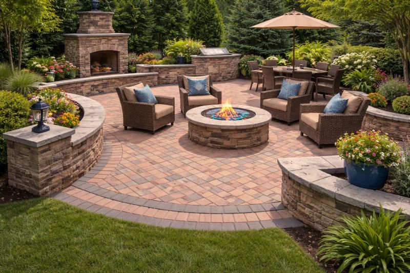 Patio Brick Installation in Worcester, MA